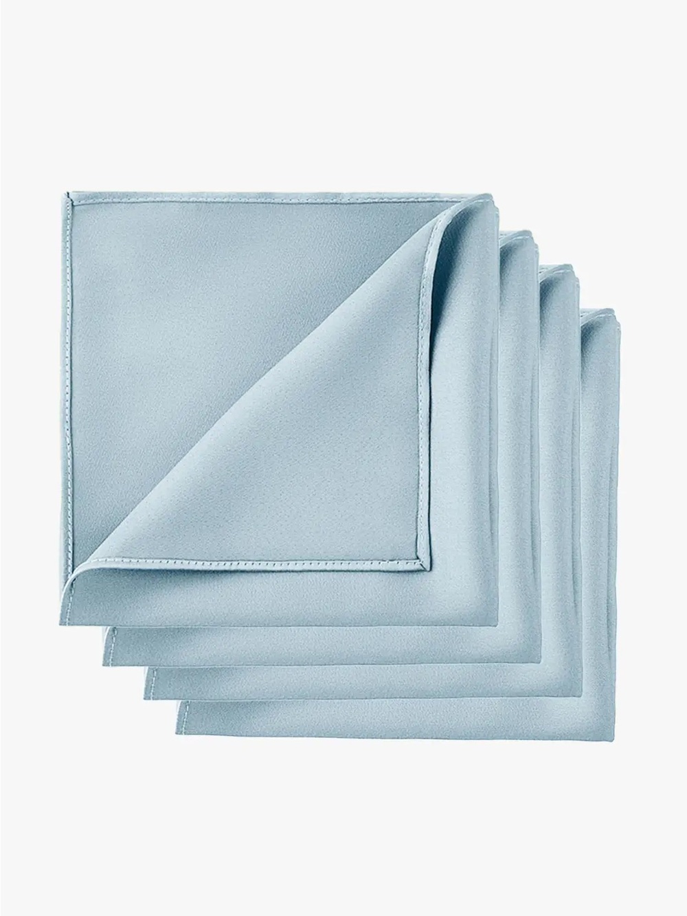 Set of 5 - Azazie sky blue groomsmen pocket squares brand new not work